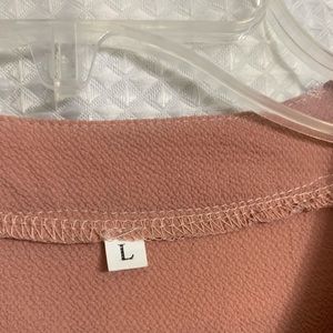 Blush pink work blouse